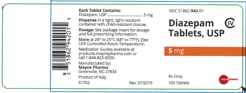 Valium 5mg tab