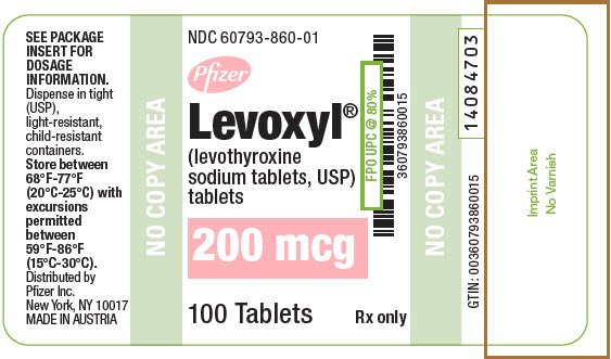 PRINCIPAL DISPLAY PANEL - 200 mcg Tablet Bottle Label