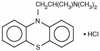 Promethazine hydrochloride chemical structure