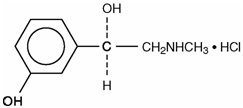 Phenylephrine hydrochloride chemical structure