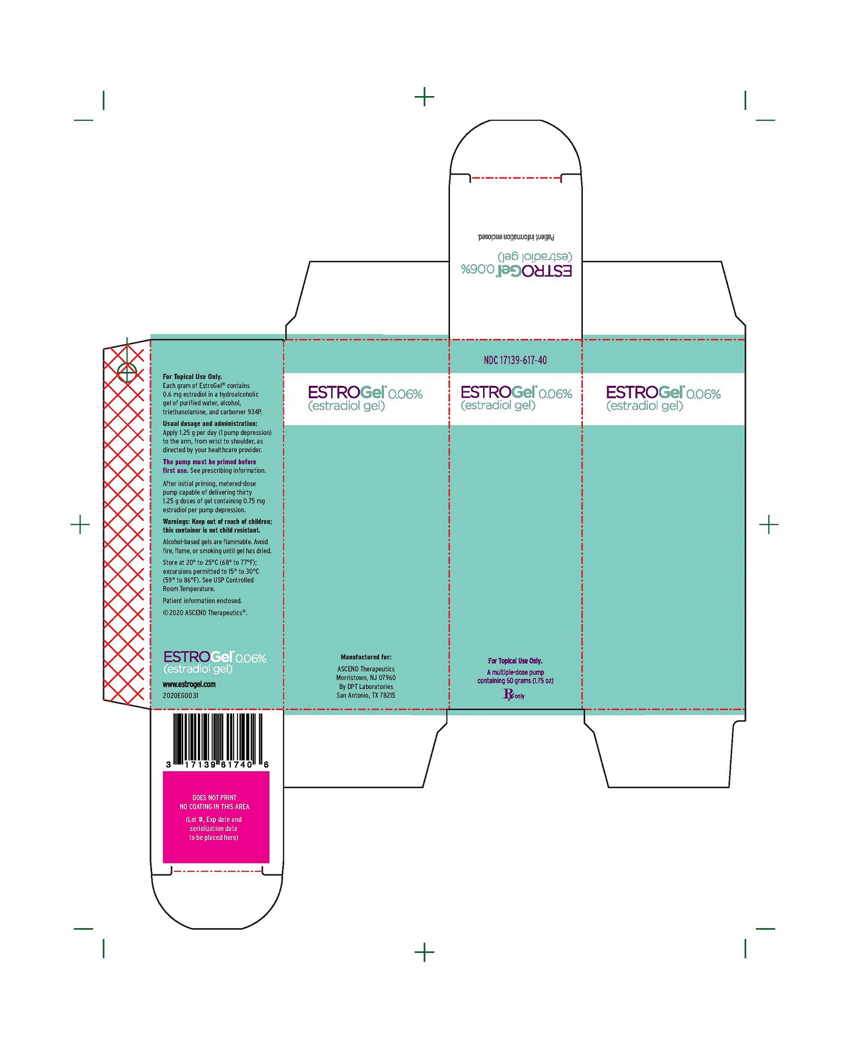 ESTROGel® 0.06% (estradiol gel) carton