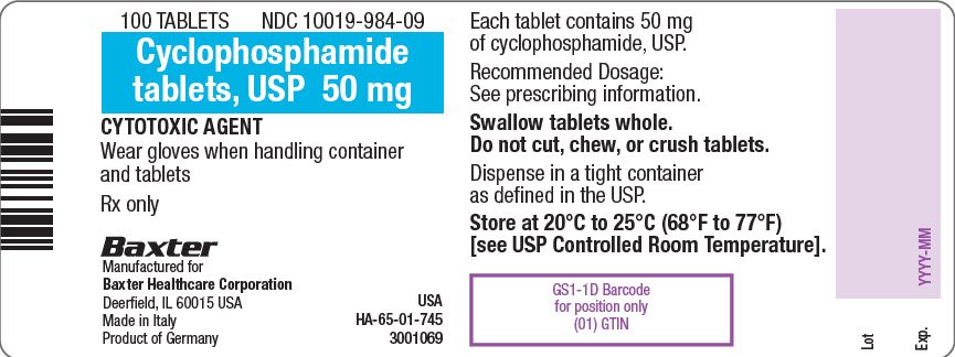 Cyclo Representative Container Label  NDC 10019-984-09