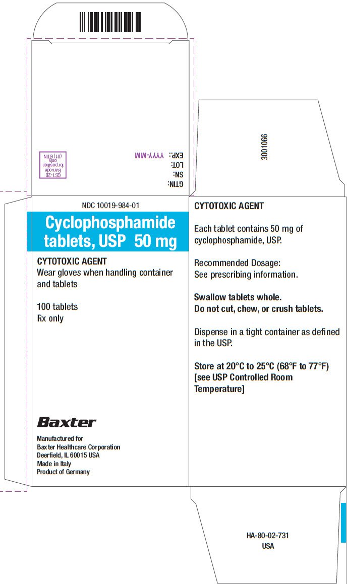 Cyclo Representative Carton Label  NDC 10019-984-01  1 of  2