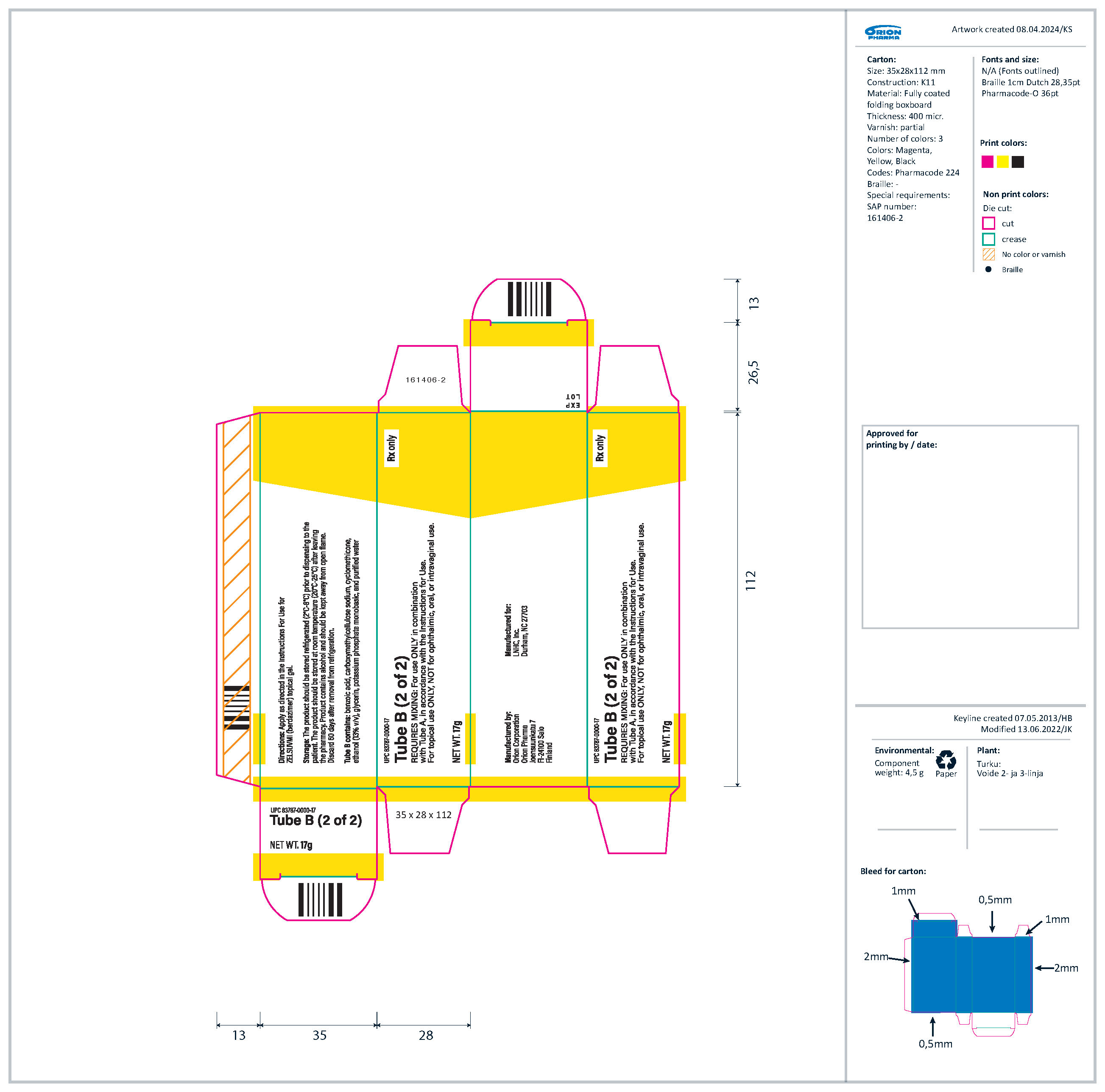 Tube B Carton