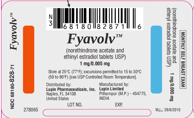 Blister Label: 28 Tablets - NDC 68180-828-71