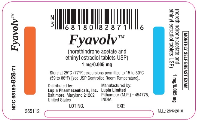 Blister Label: 28 Tablets - NDC 68180-828-71