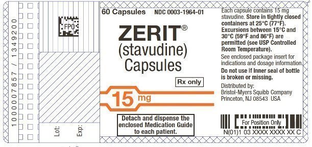 Image Zerit 15 mg Label