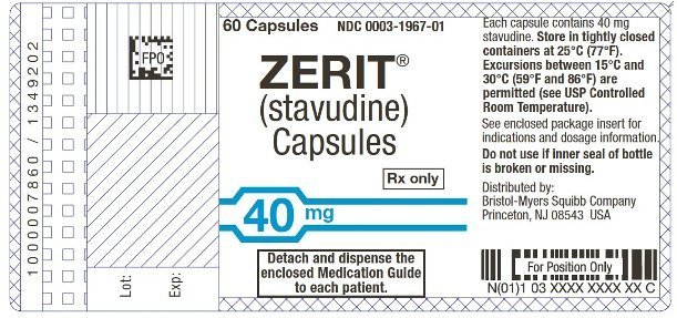 Image Zerit 40 mg Label