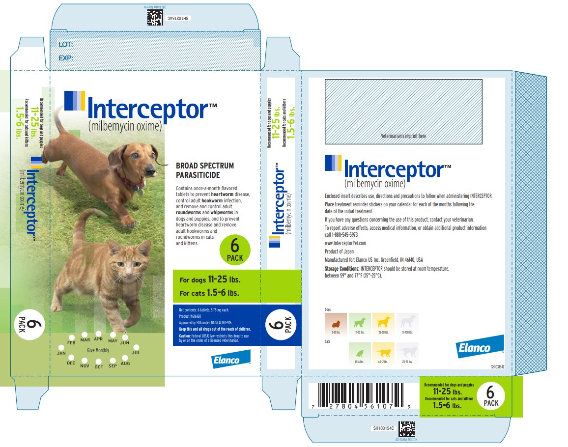 Principal Display Panel - Interceptor 5.75 mg Carton Label
