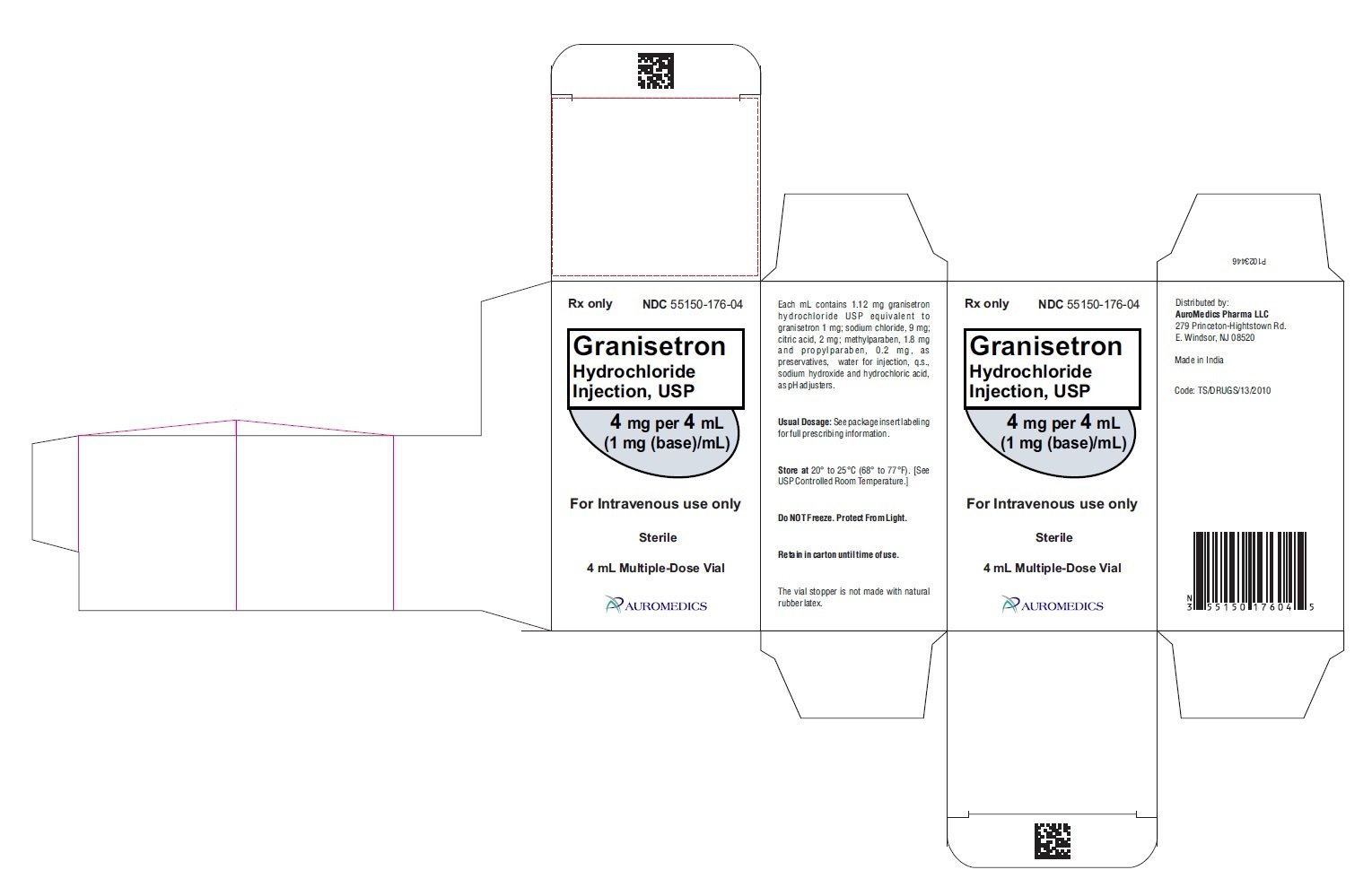 PACKAGE LABEL-PRINCIPAL DISPLAY PANEL - 4 mg per 4 mL (1 mg (base)/mL) - Container-Carton [1 Vial]