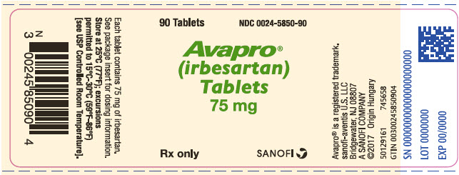 PRINCIPAL DISPLAY PANEL - 75 mg Tablet Bottle Label