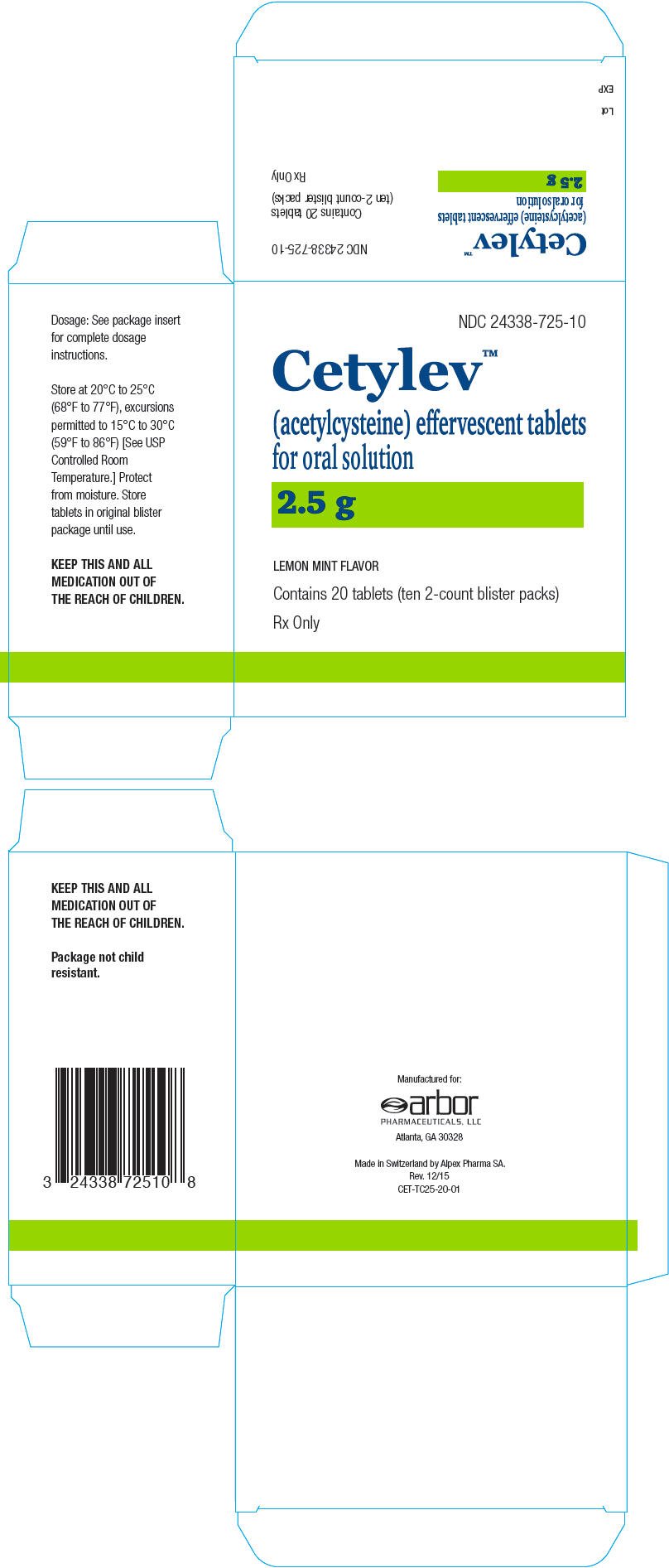 Principal Display Panel - 2.5 g Tablet Blister Pack Carton