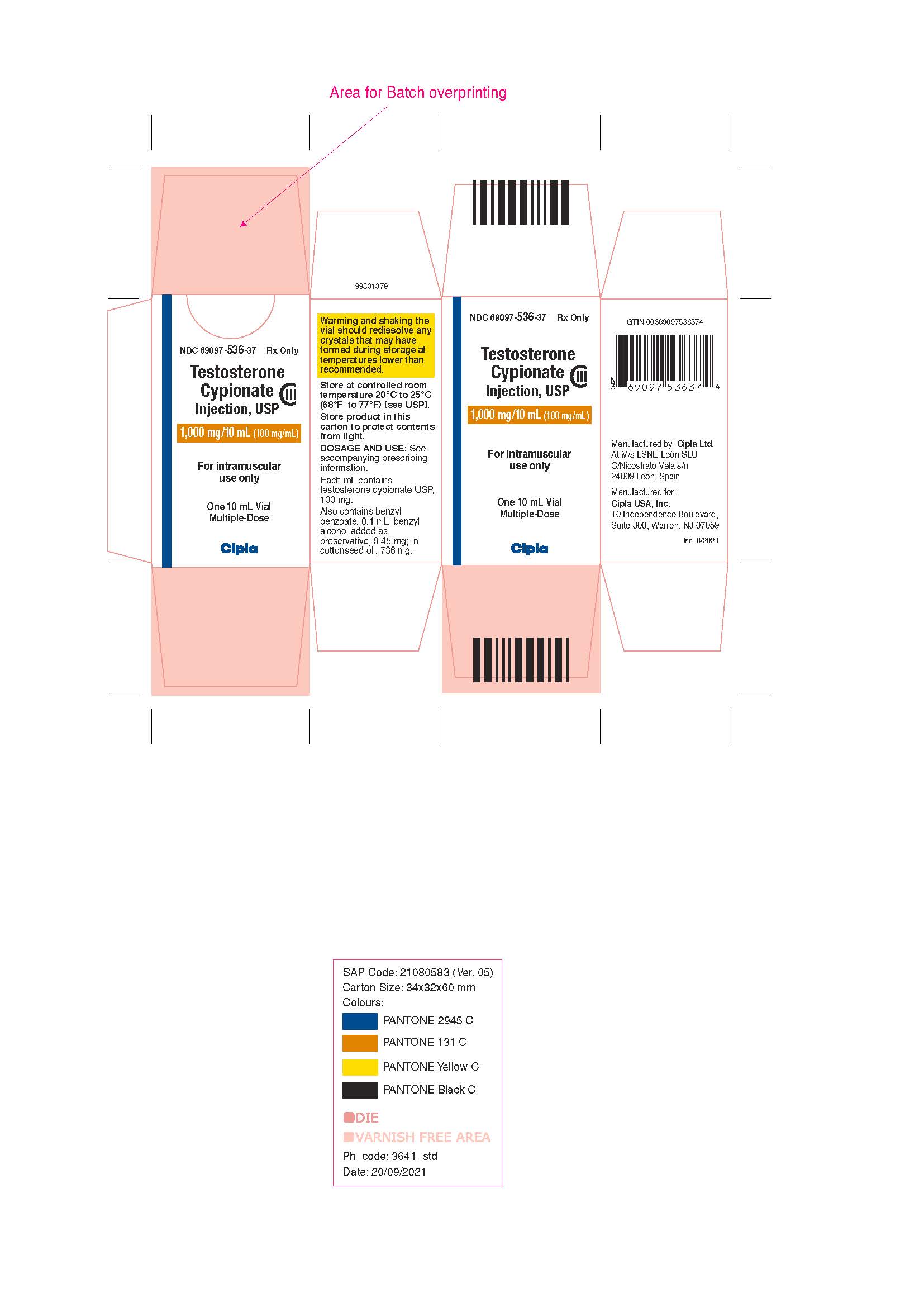 carton-1000mg per 10 ml