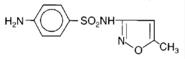 Sulfamethoxazole structural formula