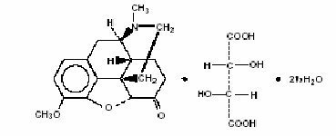 hydrocodone bitartrate chemical structure