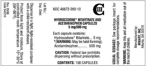 100-count bottle container label