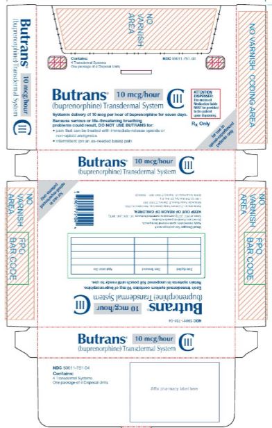 Butrans 10 mcg Carton