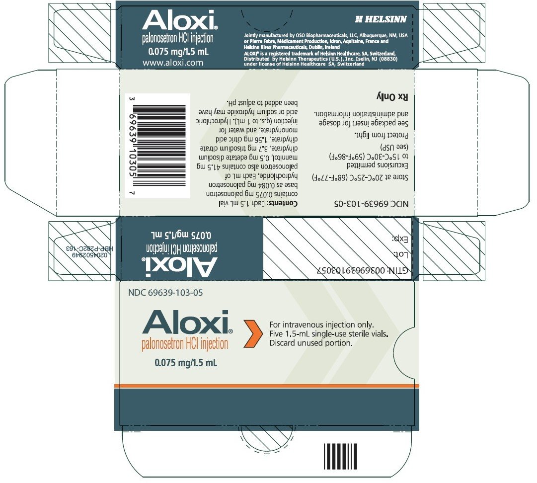 PRINCIPAL DISPLAY PANEL NDC 62856-798-01 Aloxi® palonosetron HCl injection 0.25 mg/5 mL (0.05 mg/mL) For intravenous injection only. 5 mL single-use sterile vial.