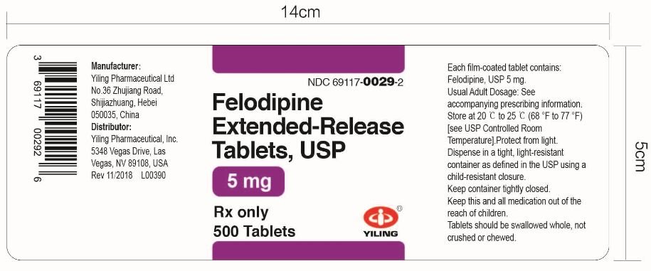 PACKAGE LABEL-PRINCIPAL DISPLAY PANEL - 5 mg (500 Tablets Bottle)