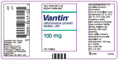 PRINCIPAL DISPLAY PANEL - 100 mg Tablet Bottle Label