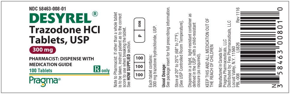 Principal Display Panel - Desyrel 300 mg Label
