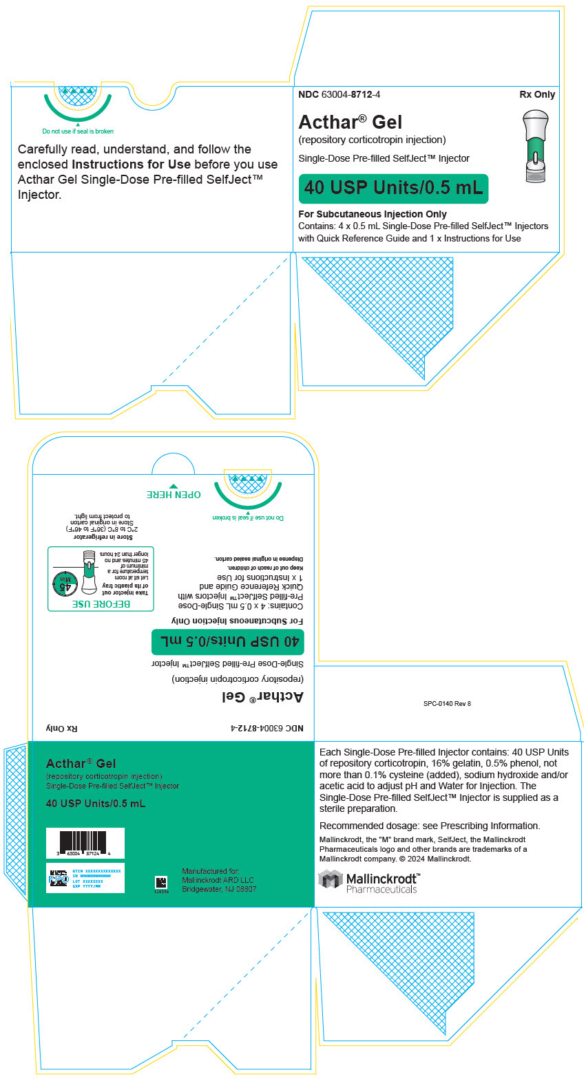 PRINCIPAL DISPLAY PANEL - 4 x 0.5 mL Injector Carton