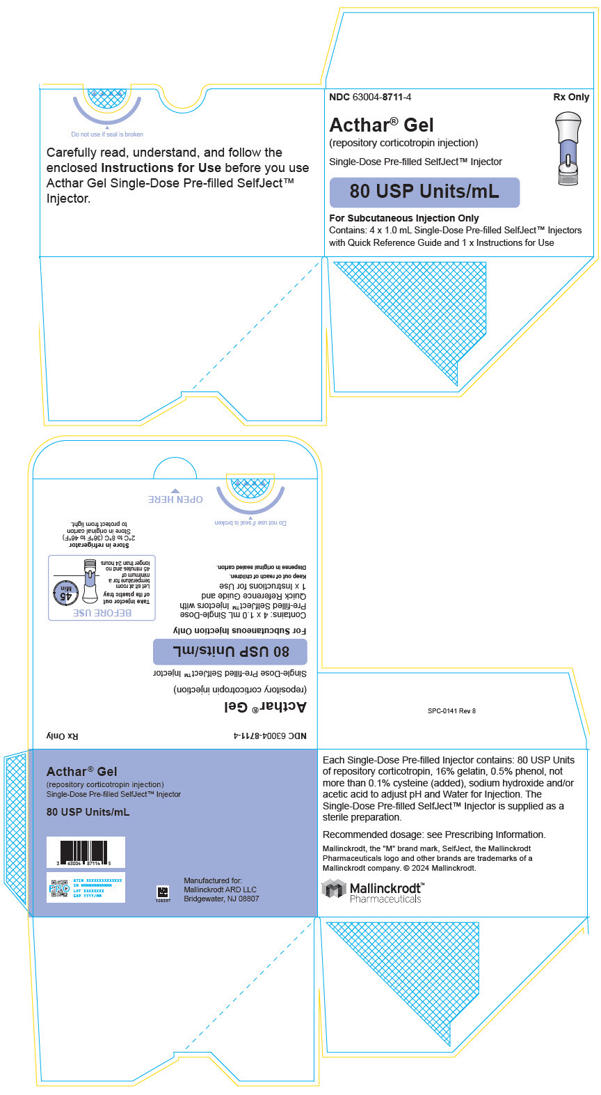 PRINCIPAL DISPLAY PANEL - 4 x 1.0 mL Injector Carton