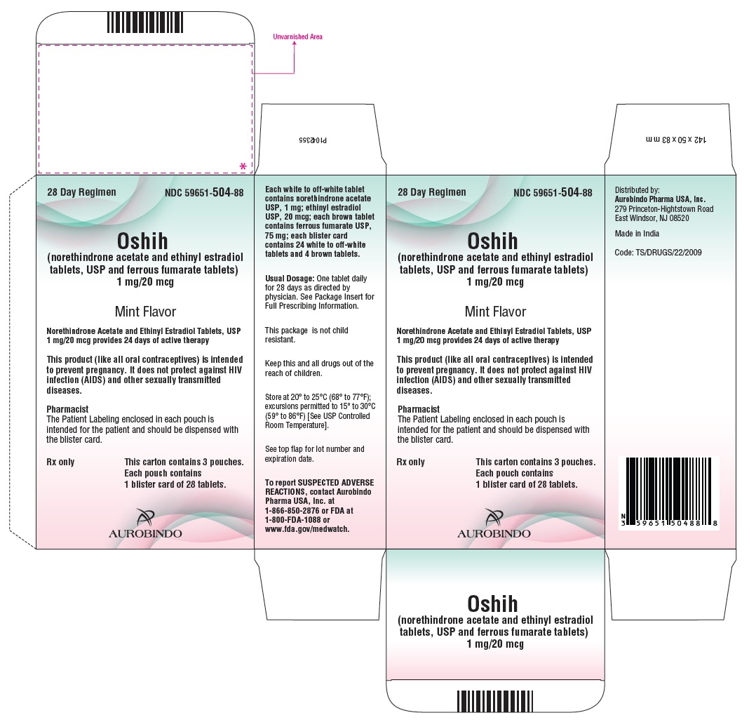 PACKAGE LABEL-PRINCIPAL DISPLAY PANEL - 1 mg/20 mcg and 75 mg Pouch Blister Carton Label