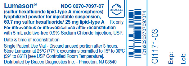 Lumason 20 Pack Vial Label