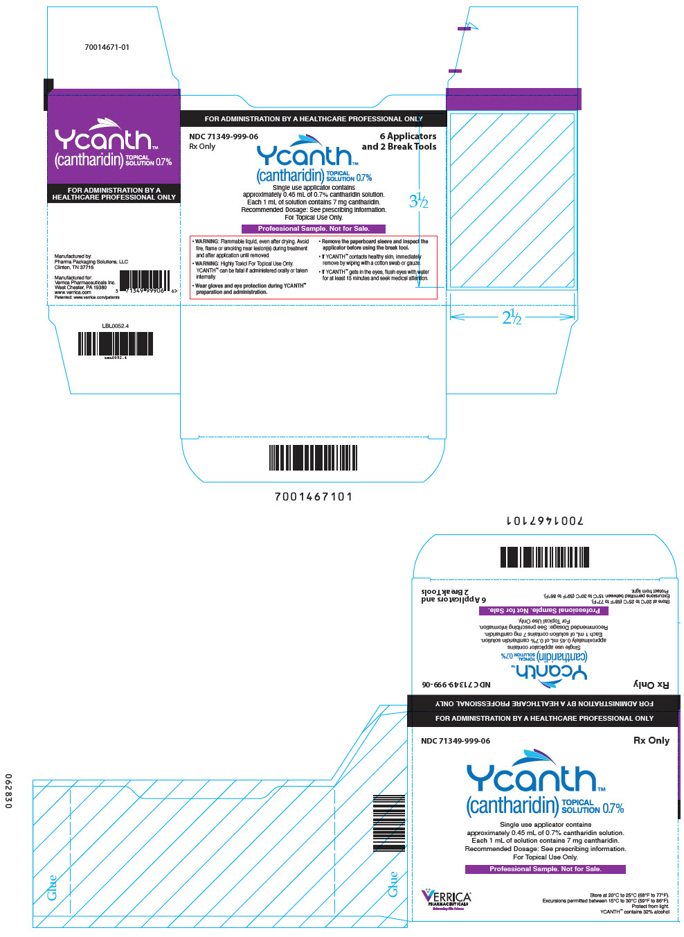 PRINCIPAL DISPLAY PANEL - 6 Ampule Applicator Package Carton