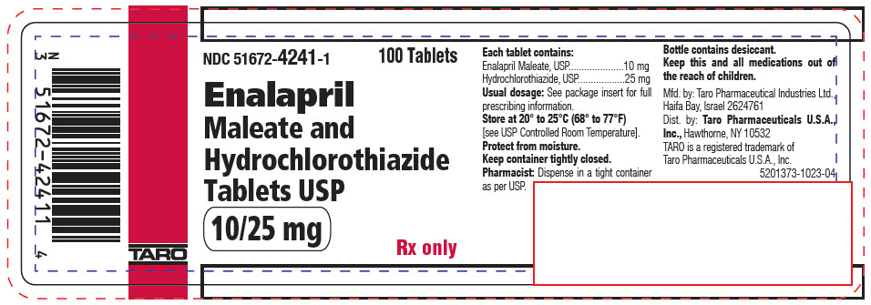 PRINCIPAL DISPLAY PANEL - 10/25 mg Tablet Bottle Label - NDC 51672-4241