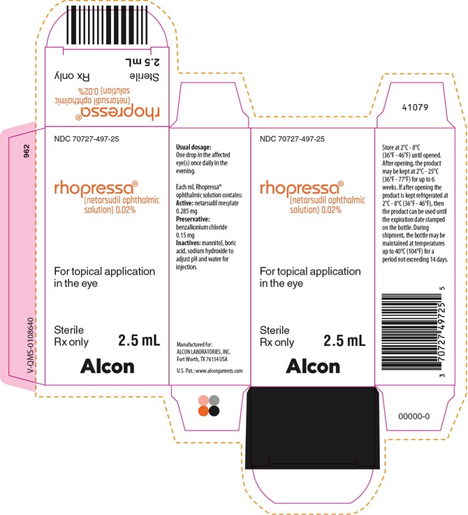 Rhopressa (netarsudil ophthalmic solution) 0.02% trade carton label