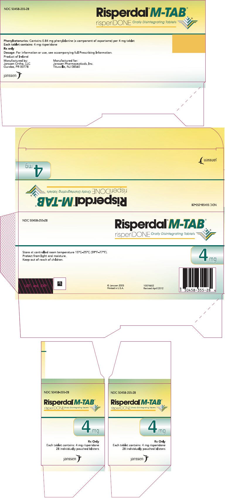 PRINCIPAL DISPLAY PANEL - 4 mg Tablet Carton
