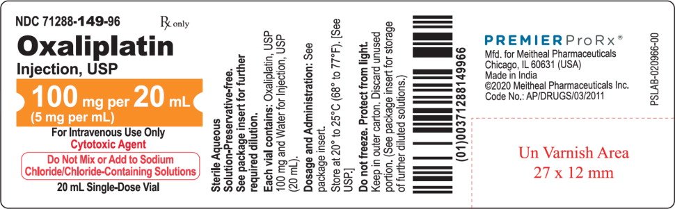 Principal Display Panel - Oxaliplatin Injection, USP 100 mg Vial Label