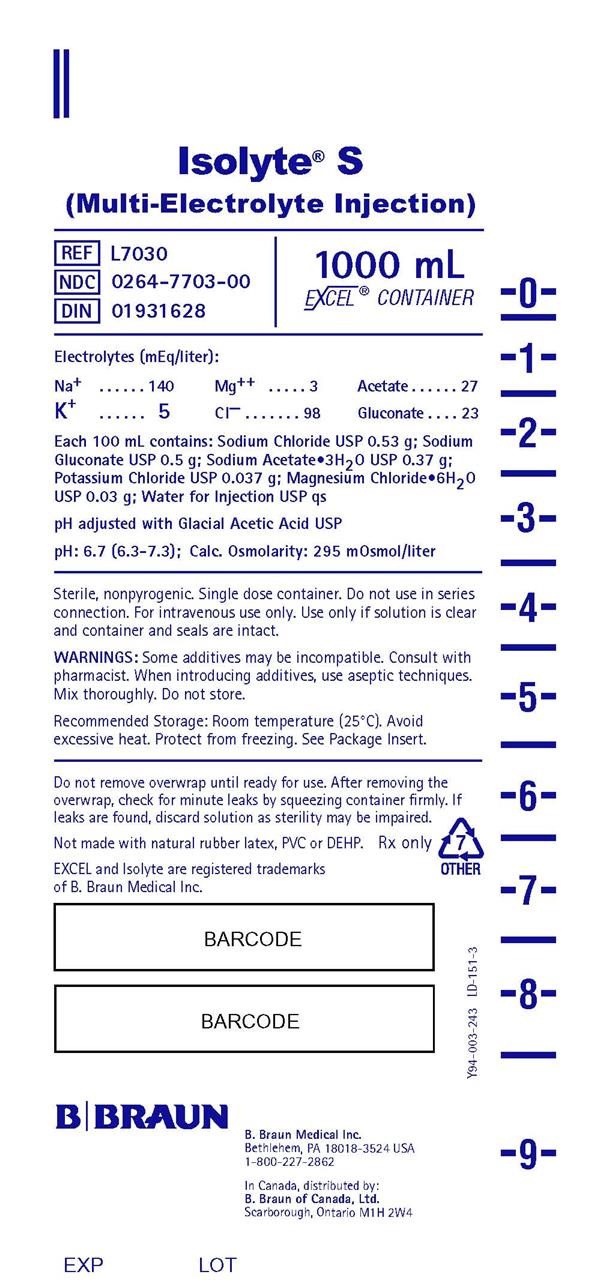 1000 mL Container Label L7030