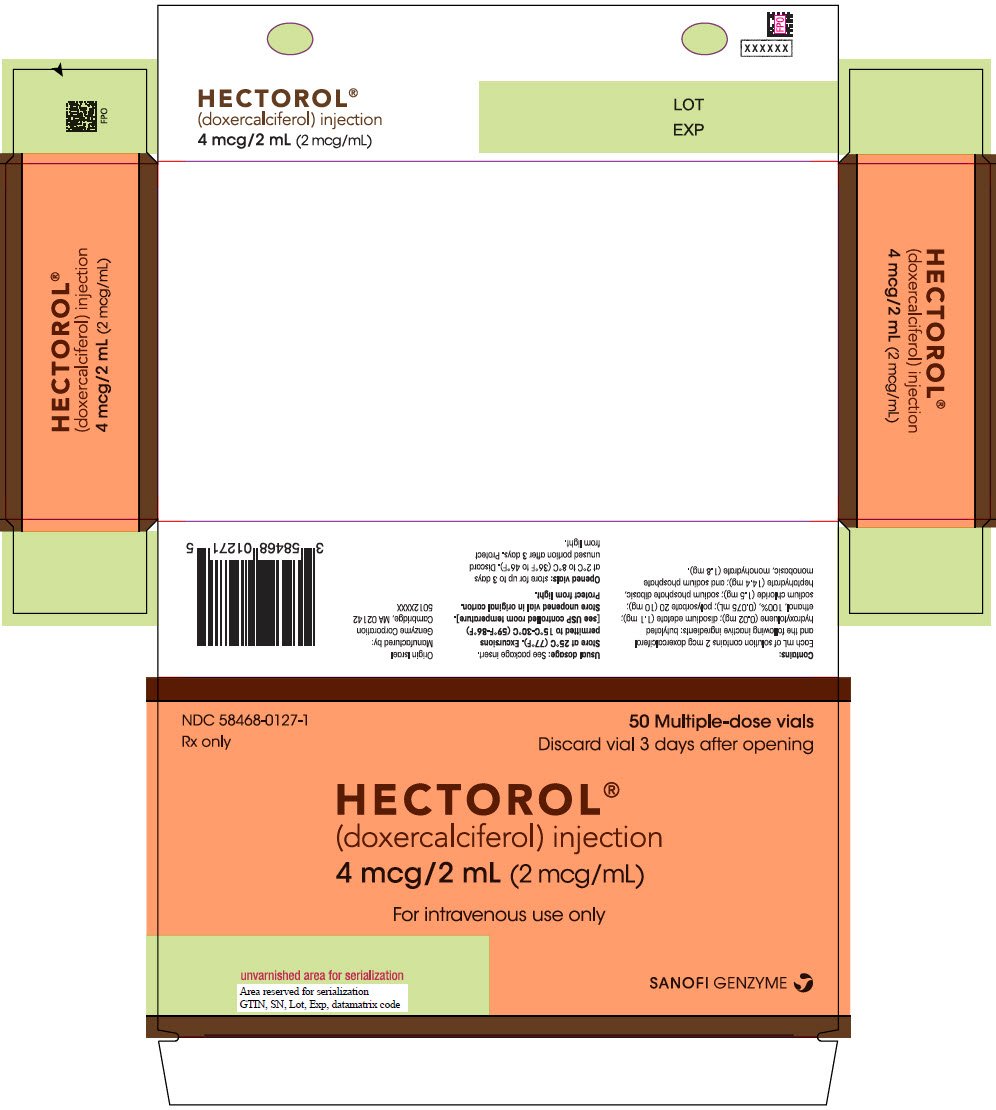 PRINCIPAL DISPLAY PANEL - 4 mcg/2 mL Vial Carton - 0127