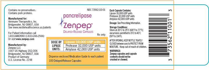 Principal Display Panel  - Lipase 10,000 USP Units