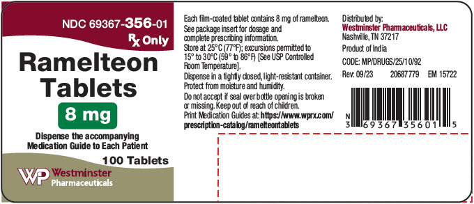 PRINCIPAL DISPLAY PANEL - 8 mg Tablet Bottle Label