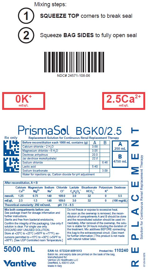 PrismaSol Representative Container Label BGK0/2.5