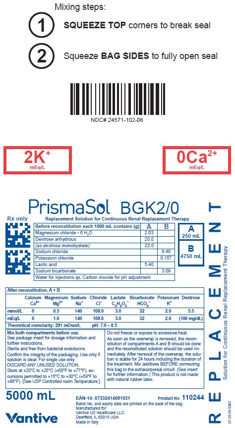 PrismaSol Representative Container Label BGK2/0