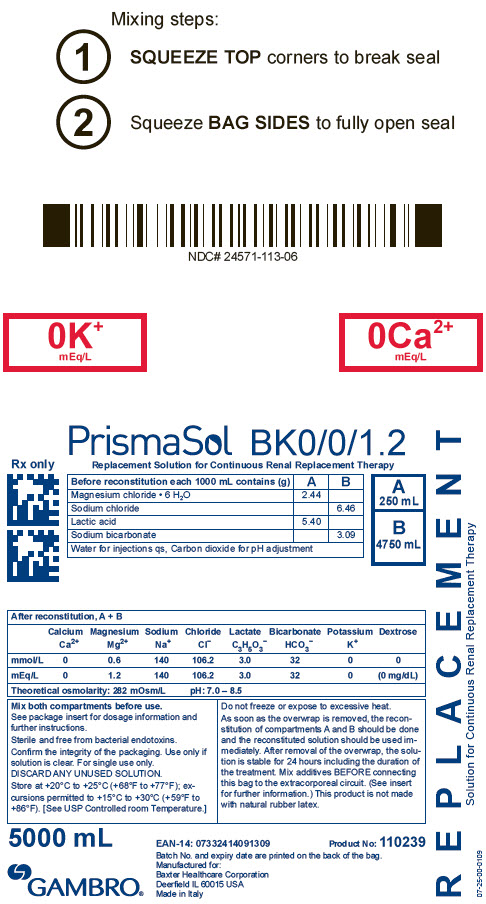 PrismaSol Representative Container Label BK0/0/1.2