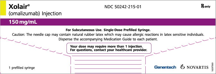 PRINCIPAL DISPLAY PANEL - 150 mg/mL Syringe Carton - 215-01