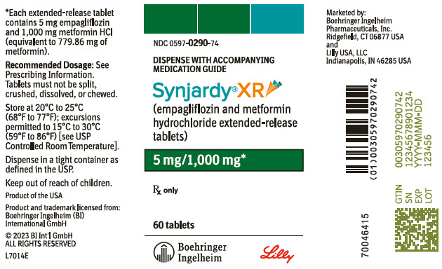 PRINCIPAL DISPLAY PANEL - 5 mg/1000 mg Tablet Bottle Label