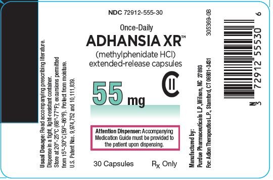 55 mg label