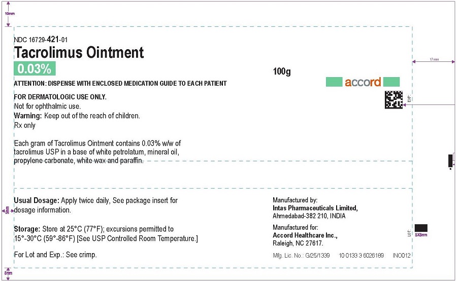 Tacrolimus Ointment-0.03%-100g Foil