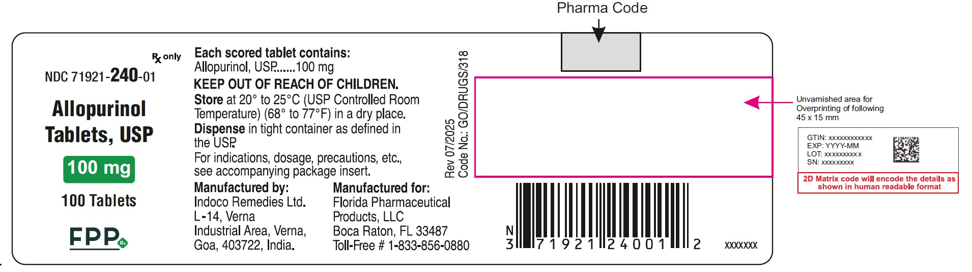 Allopurinol-Container-100 mg-100