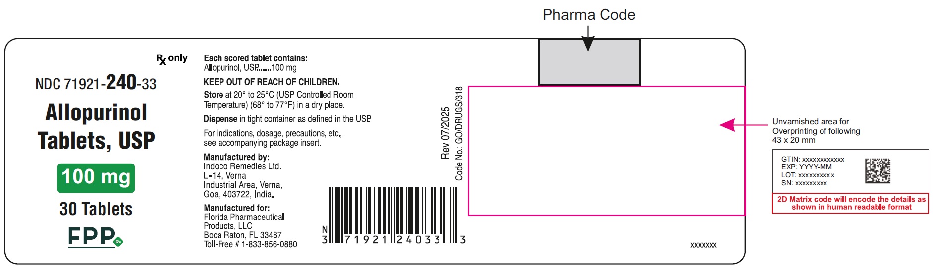 Allopurinol-Container-100 mg-30