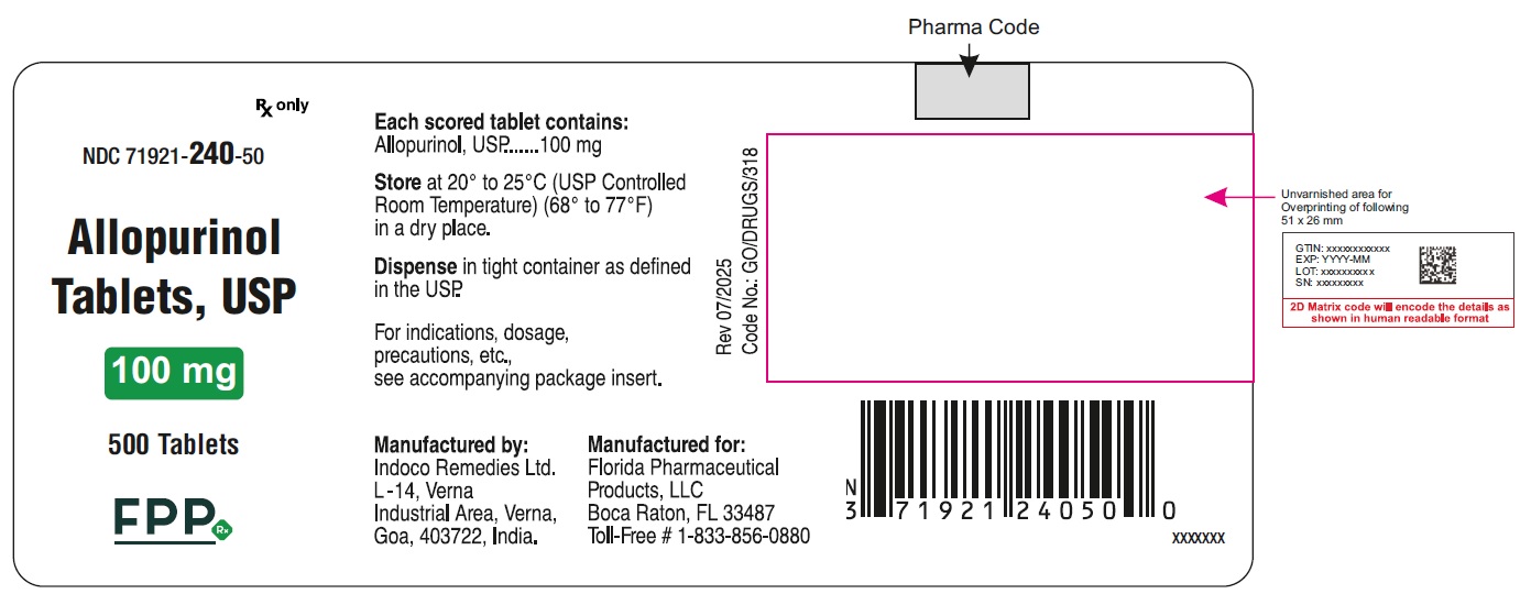 Allopurinol-Container-100 mg-500