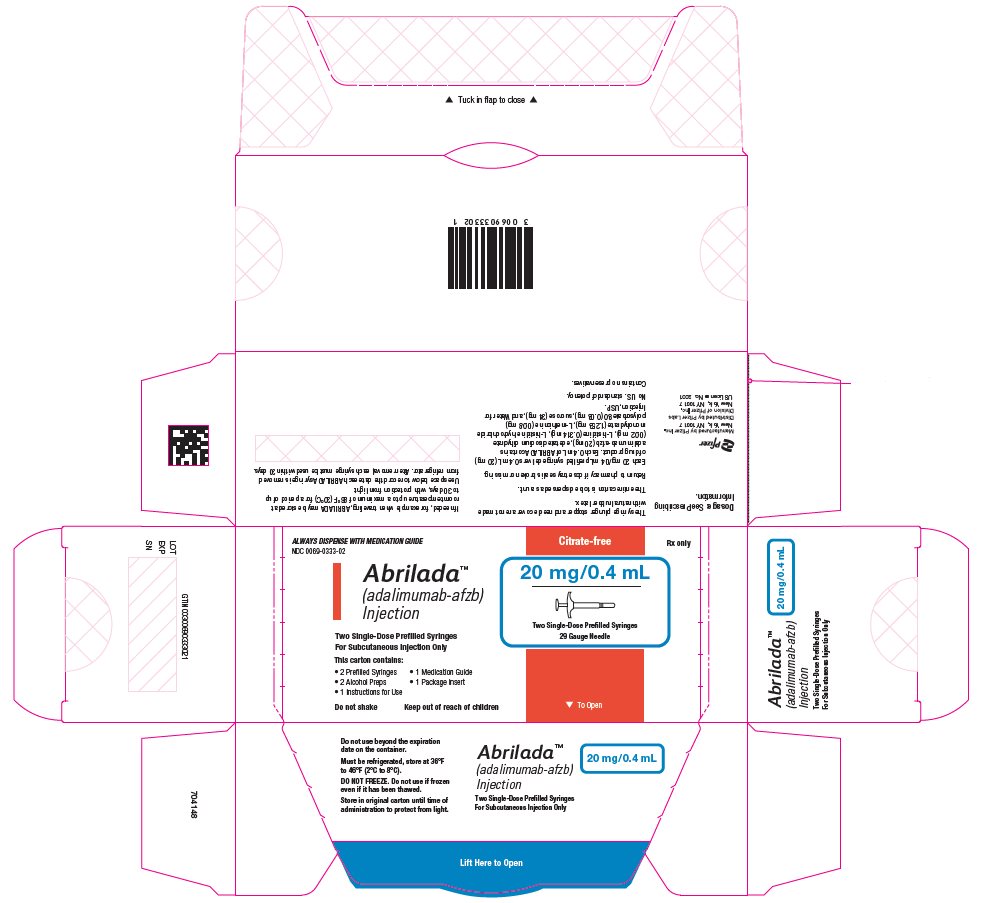 PRINCIPAL DISPLAY PANEL - Kit Carton - NDC 0069-0333-02
