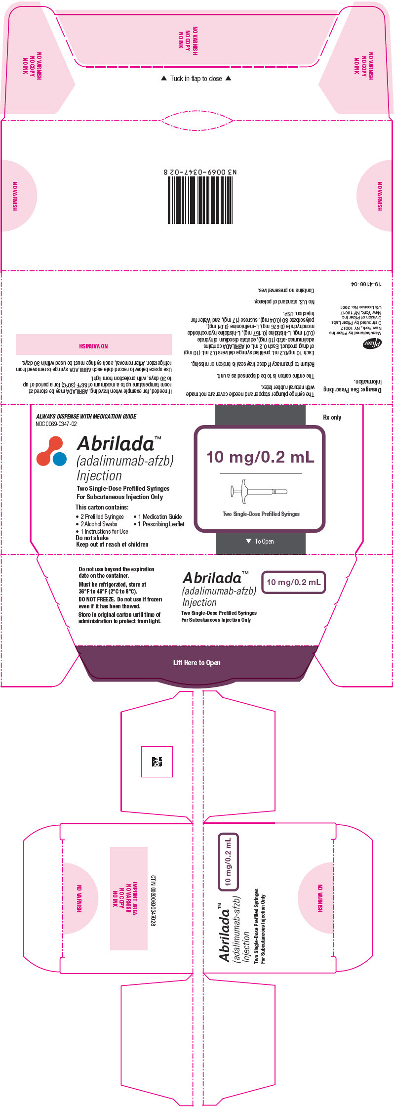 PRINCIPAL DISPLAY PANEL - Kit Carton - NDC 0069-0347-02